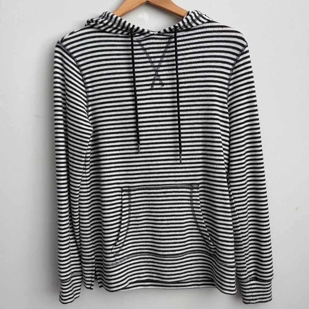 Z Supply Striped Soft Spun Knitwear Hoodie Size XS - Quiet Luxury Coastal Cozy